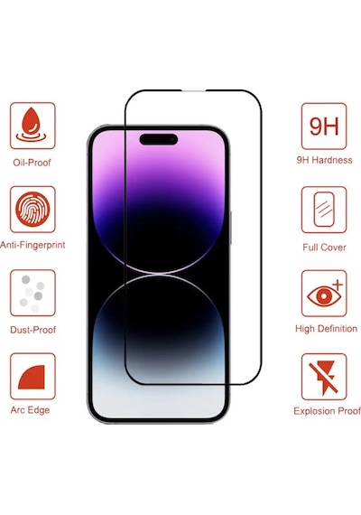 Apple Uyumlu iPhone 15 Pro Max Tam Kaplayan Seramik Ekran Koruyucu