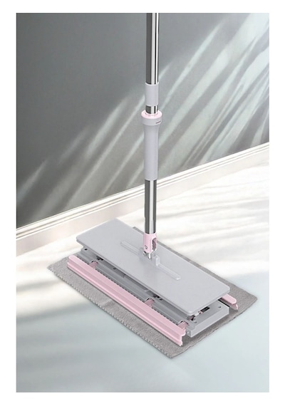 Nobera Click Mop Kıskaçlı Sıkıştırmalı Mop Tüm Bezlere Uyumlu, 360 Hareketli Başlık, 8 Bez Hediye