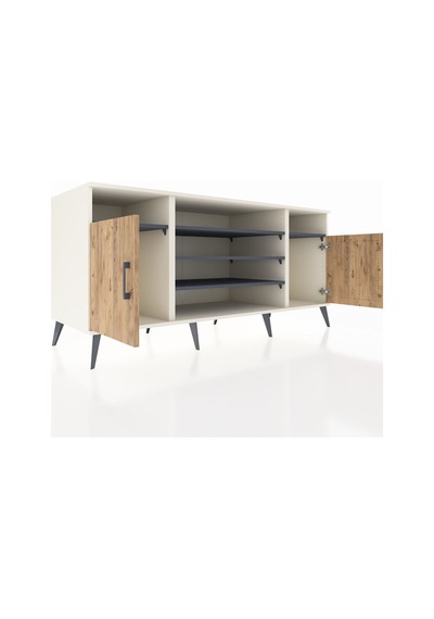 Kronos Konsol 5 Raflı 2 Kapaklı 176x59x83 Aytaşı-çam/antrasit Çam/antrasit Kronos Konsol 5 Raflı 2 Kapaklı 176x59x83 Aytaşı-çam/antrasit Çam/antrasit