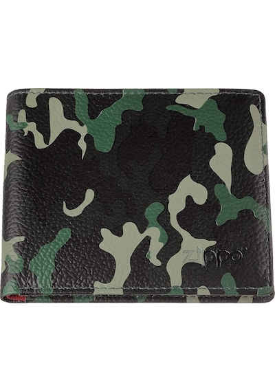 Zippo Credit Card Wallet Camo Green
