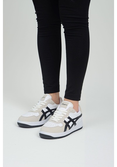 Etayger Günlük Rahat Unisex Klasik Siyah-beyaz-gri Sneaker Ayakkabı