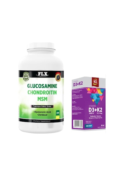 Glucosamine Chondroitin Msm 300 Tab + Vitamin D3 Vitamin K2 20 Ml