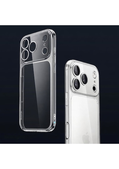 Apple iPhone 17 Pro Uyumlu Kılıf Şeffaf Kamera Korumalı 3d
