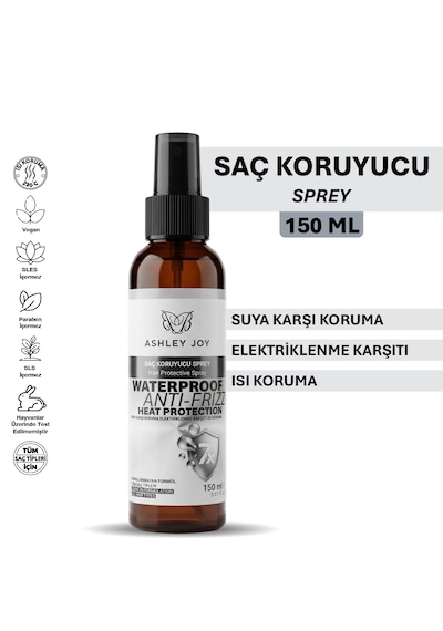 Ashley Joy Ultra Parlaklık, Elektriklenme Karşıtı, Isı Ve Neme Karşı Glow Etkili Koruyucu Saç Spreyi 150 Ml