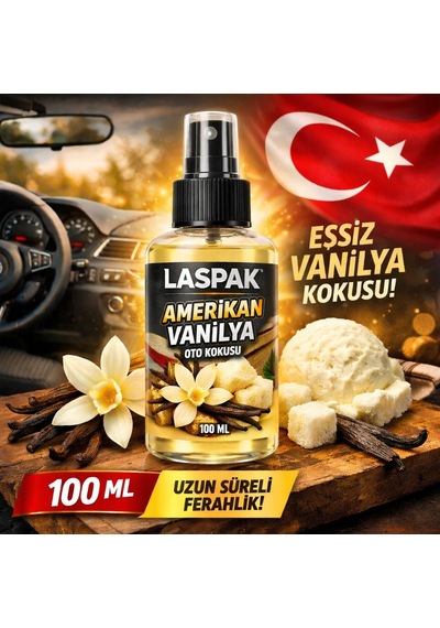 Amerikan Vanilya Sprey Oto Kokusu Uzun Süre Kalıcı Ferah Araç Parfümü 100