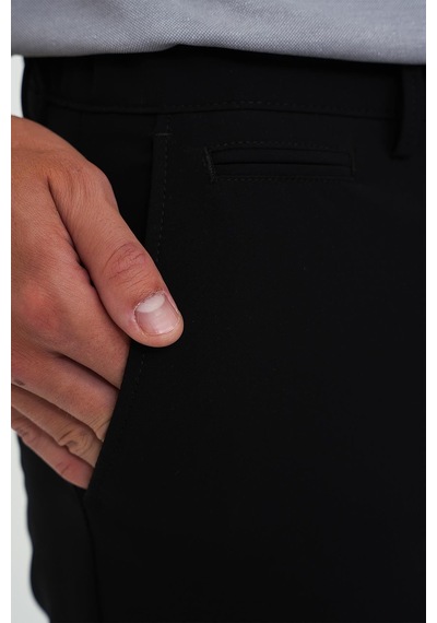 Efor Comfort Fit Beli Lastikli Esnek Siyah Spor Pantolon P 1189 Siyah