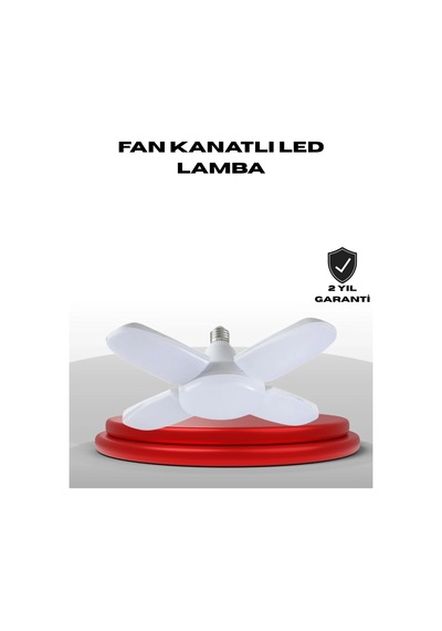 Lb 4 Kollu Katlanır Pervane Led Ampül 60 Watt Yüksek Aydınlatma Ve Enerji Tasarrufu