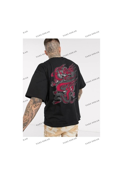 Tarzsokak Unisex Siyah Chinesebox Oversize Siyah