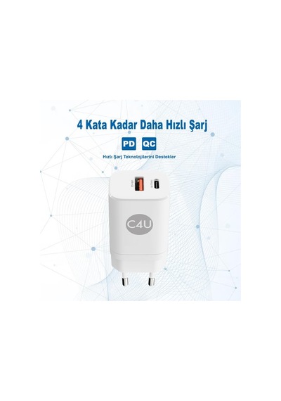 C4u 30w Duvar Şarjı - Bat30