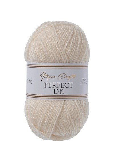 Utopia Crafts Perfect Dk %100 Akrilik Yumuşak Örgü İpi 100g 300m - Doğal Krem