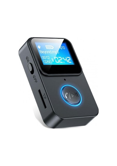 Mikro Hafıza Kart Girişli Bluetooth 5.0 Ses Alıcısı Verici Led Ekranlı Mp3 Çalar