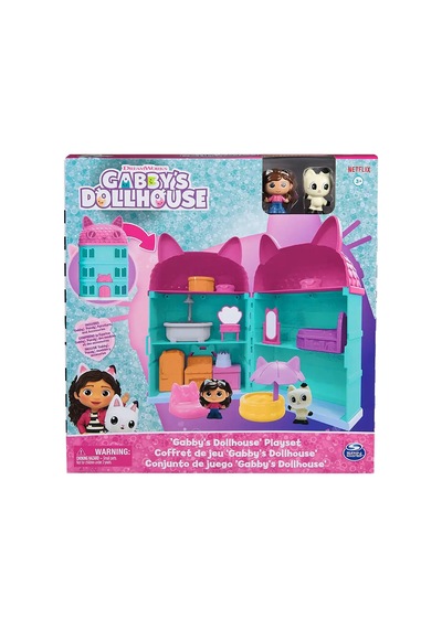 Gabby's Dollhouse Katlanabilir Mini Oyun Evi 4 Adet