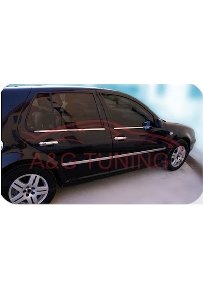 Vw Golf 4 Krom Cam Çıtası Tk 1998-2004 4Prç Paslanmaz Çelik N11.5675