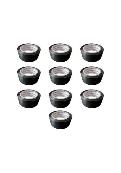 Hasbros Slikonize Bant Siyah Koli Bandı / 45 Mm X 100 Metre / 10 Adet