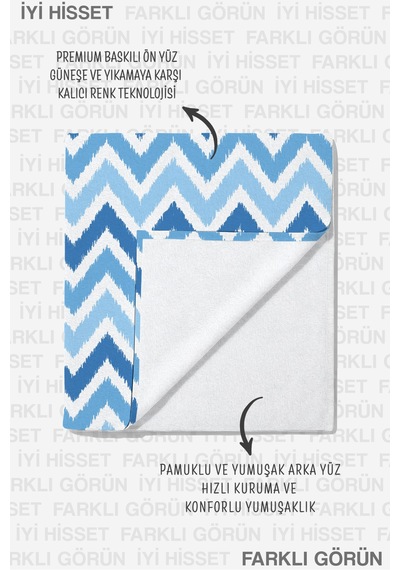 Zikzak Mavi Beyaz Plaj Havlusu - Marine Modern Chevron Havuz Deniz Hızlı Kuruyan Mikrofiber Havlu Gölgeli Şeftali Zikzak Mavi Beyaz Plaj Havlusu - Marine Modern Chevron Havuz Deniz Hızlı Kuruyan Mikrofiber Havlu Gölgeli Şeftali