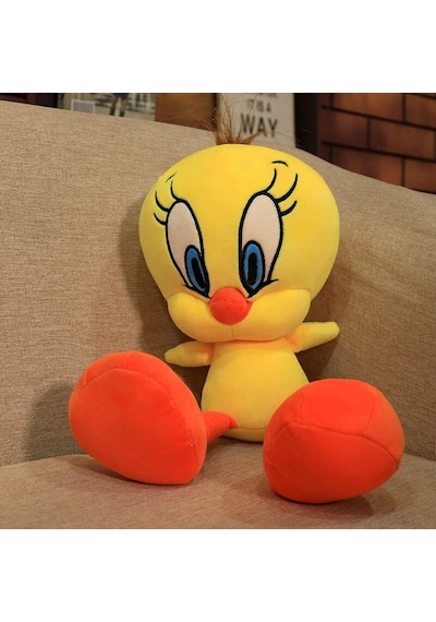 Tweety Civciv Peluş Oyuncak Sevimli Kuş Pelüş 45 Cm