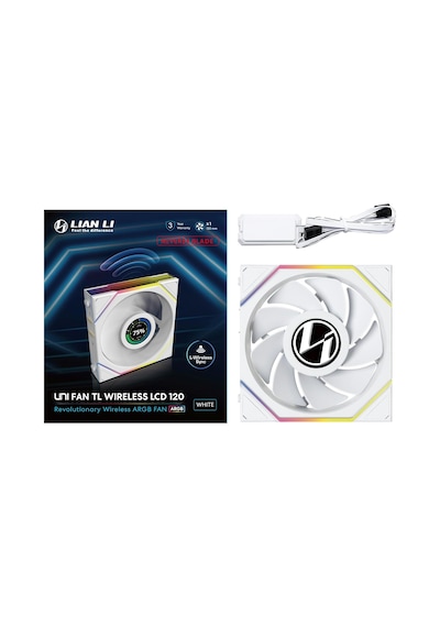 Unı Fan Reverse Tl Wıreless Lcd 1x120mm Beyaz Kasa Fanı G99.12rtllcd1w1w.00