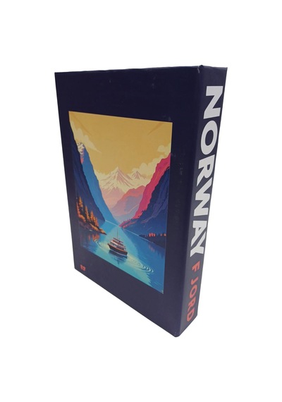 2025-677 Norway Fjord Dekorarif Kitap Kutusu