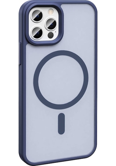 Apple Uyumlu iPhone 12 Pro Kılıf M-safe Şarj Özellikli Mat Arka Yüzey Zore Sio Kapak Light Green