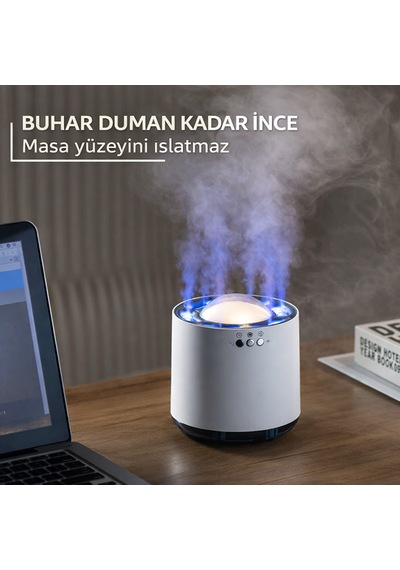 Dinamik Ses Algılamalı Led Işıklı Ultrasonik Nemlendirici 800 Ml