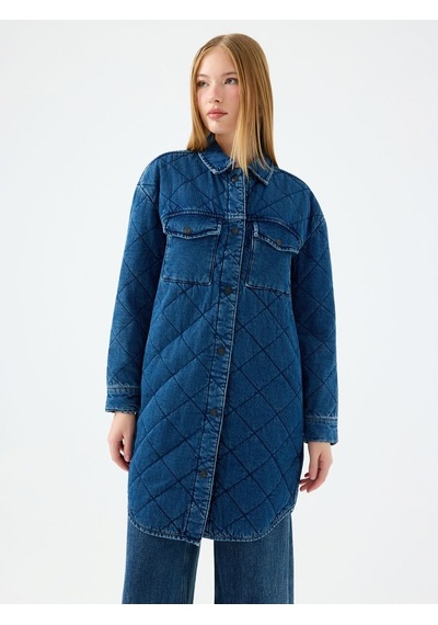 LOFT Oversize Kadın Ceket Lf2037315 Q1.v1 Denim