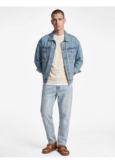 Koton Normal Bel Regular Fit Tapered Jean Pantolon - Joe Jean Açık İndigo 6sam40048nd Koton Normal Bel Regular Fit Tapered Jean Pantolon - Joe Jean Açık İndigo 6sam40048nd