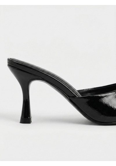 Giamgia Store Kadın Rugan Sivri Burun Tek Bantlı İnce Topuklu Stiletto Terlik Abiye Ayakkabı-2281 Siyah Yankee Giamgia Store Kadın Rugan Sivri Burun Tek Bantlı İnce Topuklu Stiletto Terlik Abiye Ayakkabı-2281 Siyah Yankee