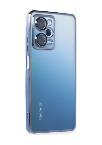 Xiaomi Redmi Note 12 Pro 5g Kılıf Razer Lensli Silikon - Açık Mavi Çokrenkli