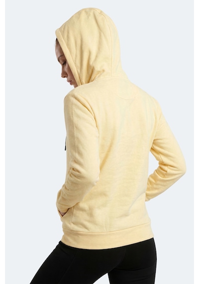 Slazenger Flores Kadın Kapüşonlu Sarı Sweatshırt
