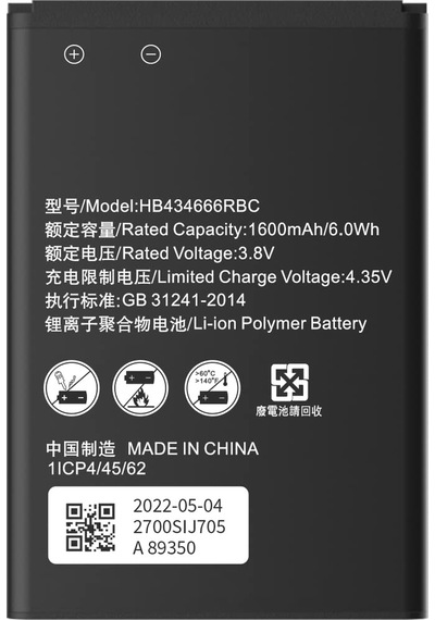 R218h Modem Wifi Pil Batarya Hb434666rbc