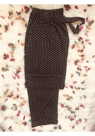 Lüx Battal Beden Cepli Viskon Yazlık Pijama Altı Ze13 Siyah