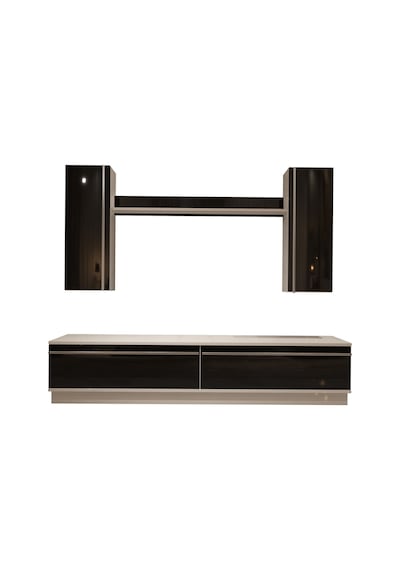 Decoraktiv Eko 5db Mdf Std Tv Ünitesi Tv Sehpası Beyaz - Siyah
