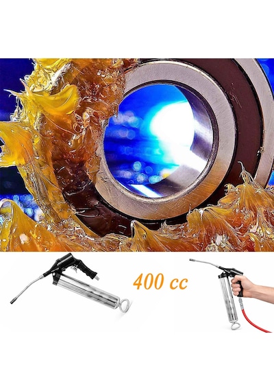 Havalı Gres Yağ Pompası Tabancası 14 Oz Uç Meme 400 Cc El Tipi Yağlama Bakım 90 Psi