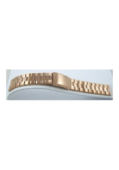 20Mm Fırçalı Roze Bakır Metal Saat Kordonu Çelik 1. Kalite Kolçak