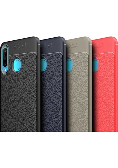 Huawei P30 Lite Kılıf Deri Tarzı Niss Silikon Case