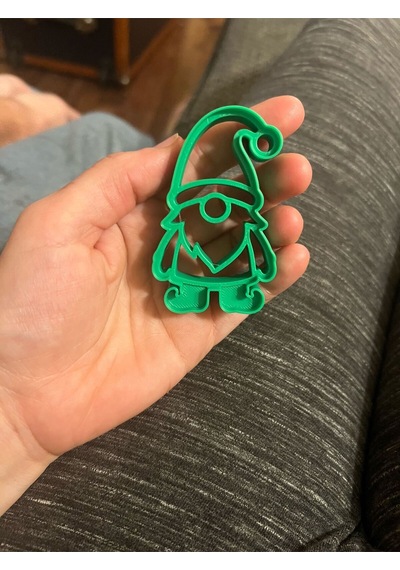 Yılbaşı Temalı Sakallı Cüce Gnome Kurabiye Kalıbı Hamur Kesici Aparat Çok Renkli