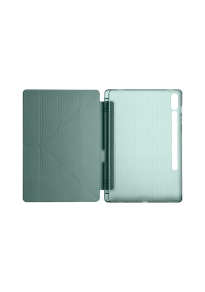 Newface - 995 - Samsung Galaxy X610 Tab S9 Fe Plus 12.4 Kılıf Kalemlikli Mars Tablet Kılıfı - - Edntrend - Koyu Yeşil
