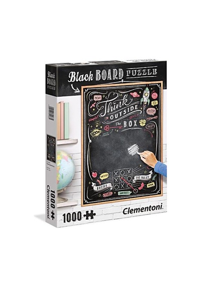 Clementoni 1000 Parça Yazı Tahtalı Puzzle – At Gözlüklerini Çıkar