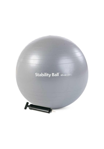 Merrithew Health & Fitness Stability Ball - 65cm Withpump Silver Cn St-06207