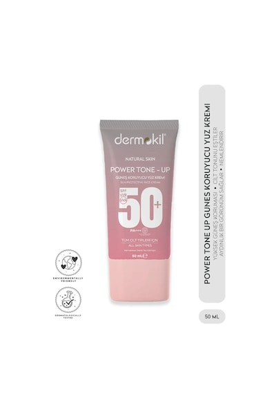 Dermokil Power Tone-Up Güneş Koruyucu Yüz Kremi SPF50+ 50 ML