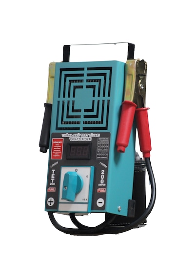6-12-24 Volt 200 Amper Akü Test Cihazı Tuğra Tet 200