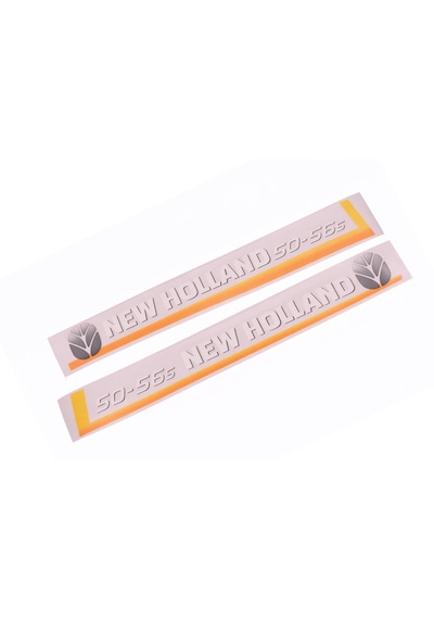 New Holland 50-56s Yan Yazı Takımı Kaporta Etiketi Sağ - Sol Kaput Sticker Seti Sarı Tip