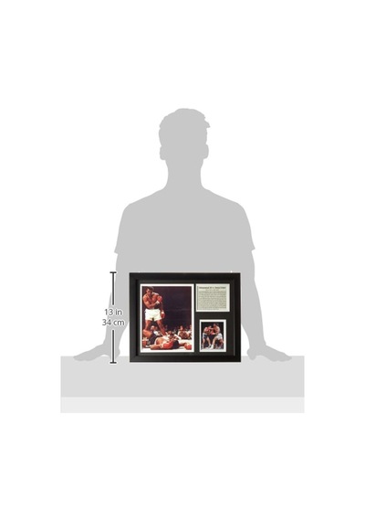 Lexroo Efsaneler Kalıp Hiç Muhammad Ali V.b. Liston Çerçeveli Fotoğraf Collage, 11 X 35,6 Cm