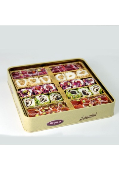 Tuğba Kuruyemiş Tramvaylı Kutuda Antepfıstıklı Karışık Lokum 500gr
