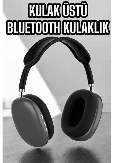 P9 Plus Kulaklık Siyah Bluetooth Bağlantılı Kulak Üstü Kablosuz Anc Özelliği -