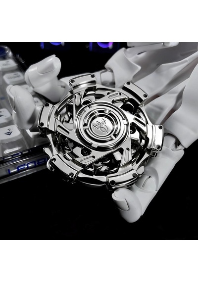 Edc & Yeni Nesil Stres Çarkı Helixforge Stainless Steel Fidget Spinner Premium Çelik Gövde, Ultra Akıcı Mekanik Tasa