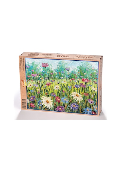 King Of Puzzle Yabani Çiçekler Ahşap Puzzle 500 Parça