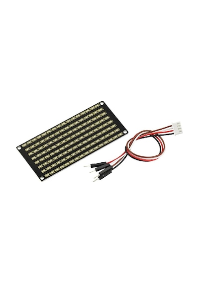 8x16 LED Nokta Matrix Modülü + PH 2.54 Konnektör + 4 Pin Kablo
