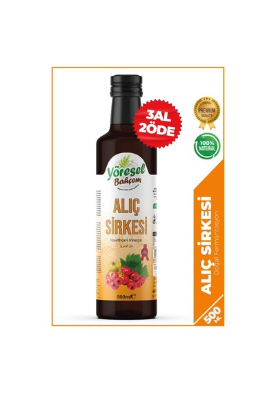 Yöresel Bahçem Alıç Sirkesi Doğal Fermantasyon 500ml