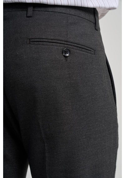 İmza Siyah Esnek Yandan Cepli Slim Fit Classic Pantolon 1003250160 Koyu Siyah